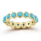 Rachel Zoe Lab-Created Turquoise Eternity Band Ring in 14K Gold Over
Sterling Silver