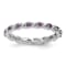 Sterling Silver Stackable Expressions Amethyst Ring 0.31ctw