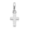 Rhodium Over 14k White Gold Children's Cross Pendant