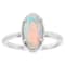 Ethiopian Opal Solitaire Ring In Sterling Silver 1.20ct