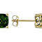 Chrome Diopside Solitaire Stud Earrings In 18K Gold Over Sterling Silver 2.67ctw