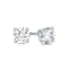 Lab Grown White Diamond 14K White Gold Stud Earrings VS1 Clarity E
Color, IGI Certified 0.50ctw