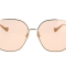 Gucci Gold Tone Frame / Orange Lens Sunglasses