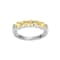 Yellow Cubic Zirconia Platinum Over Sterling Silver Ring 2.00ctw