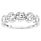 Lab-Grown Diamond Milgrain Bezel Set Band Ring In 14K White Gold 1.00ctw