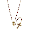 Symbols Of Faith Gold Tone Base Metal Colored Bead Enamel "King of
Kings" Rosary