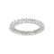 White Cubic Zirconia Platinum Over Sterling Silver Ring 2.80ctw