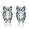 Black CZ Ever After Drop Earrings In Sterling Silver