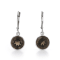 Brown Smoky Quartz Rhodium Over Sterling Silver Earrings 4.00ctw