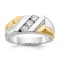14K Two-tone Yellow and White Gold Lab Grown Diamond SI1/SI2, G H I,
Men's Ring