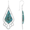 Turquoise Sterling Silver Dangle Earrings 27.5x15.2mm