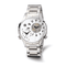 Charles Hubert Men's Stainless Steel 44mm Dual Time Watch
