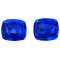 Sapphire Unheated 10.30x9.20mm Cushion Matched Pair 11.08ctw