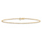 10k Yellow Gold 1.1mm Singapore Link Bracelet