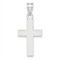 Rhodium Over 14k White Gold Polished Cross Charm