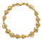 14k Yellow Gold Textured Sea Shells Bracelet