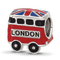 Sterling Silver Kids Enamel London Bus Bead