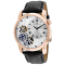 Christian Van Sant Men's Sprocket Auto-Quartz Gray Dial, Black Leather
Strap Watch