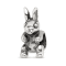 Sterling Silver Bunny Bead