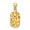 14k Yellow Gold Textured Nugget Pendant