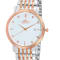 Adee Kaye Men's Simplicity Two-tone Stainless Steel Bracelet Watch