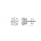 14K White Gold 1.50 Ctw Round Lab-Grown Diamond Studs, F Color SI2 Clarity