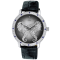 Adee Kaye Women's Seahorse Black Leather Strap Watch