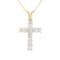 1.50ctw Diamond Cross Pendant in 14k Yellow Gold