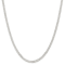 Sterling Silver 3.15mm Flat Curb Chain Necklace