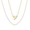 CZ Initial Y Tennis Necklace And Pendant Set In 14K Gold Over Brass 4.05ctw