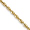 14k Yellow Gold 1.5mm Diamond-cut Rope 16 Inch Chain