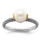 14K Gold Over Sterling Silver Stackable Expressions 7.0-7.5mm White
Freshwater Cultured Pearl Ring