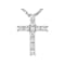 Lab-Grown Diamond Cross Pendant In Sterling Silver 0.25ctw
