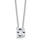 White Lab-Grown White Diamond F VS 14K White Gold "D" Initial
Necklace 2.80ct
