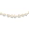 Rhodium Over Sterling Silver 5-6mm White Freshwater Cultured Pearl Necklace