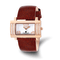 Ladies Charles Hubert Stainless Brown Leather 40x23mm Watch