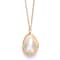 Cultured Freshwater Pearl Drop Pendant in 14k Gold Over Silver