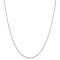 Rhodium Over Sterling Silver 1mm Round Snake Chain