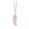 14K Yellow Gold Pink and White Mother of Pearl Flowers 18 Inch Necklace