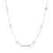 0.29ctw 18 inch Diamond By the Yard Necklace in 14k White Gold