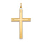 14k Yellow Gold Laser Designed Cross Pendant