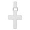 Rhodium Over 14k White Gold Modern Cross Pendant