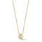 Sterling Statements 14K Yellow Gold Over Sterling Silver Round CZ
Solitaire Necklace with Bead Chain