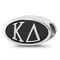 Sterling Silver LogoArt Kappa Delta Oval Greek Letters Bead