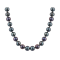 7-7.5mm Black Cultured Freshwater Pearl 14k White Gold Strand Necklace
24 inches