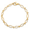 10k Yellow Gold Polished Religious Fish Link Bracelet