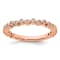 14K Rose Gold Stackable Expressions Diamond Ring 0.11ctw