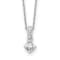 Rhodium Over 14K White Gold Lab Grown Diamond SI1/SI2, G H I, Pendant 18
Inch Necklace 0.34ctw