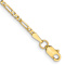 10k Yellow Gold 1.75mm Flat Figaro Link Bracelet