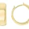 Classic Huggie Hoop Earrings In 18K Gold Over Sterling Silver